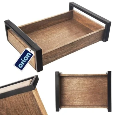 Afbeelding van dienblad serveerplank houten plank mango 30,5 x 22 cm