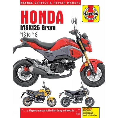 Afbeelding van Honda Msx125 (Grom) &#039;13 to &#039;18: Haynes Service &amp; Repair Manual