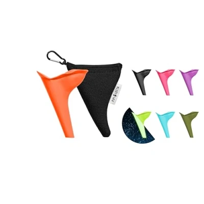 Afbeelding van PiPiLOTTA® Draagbaar urinoir voor vrouwen Staande plashulp Dames bij Muziek Festivals Camping Reizen Buitenshuis Staan Plas Gemakkelijk WC (Oranje)