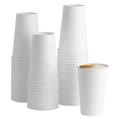 Afbeelding van [100 stuk] 16 oz 470 ml Wit Papieren Warme Koffie Bekers &amp; Thee