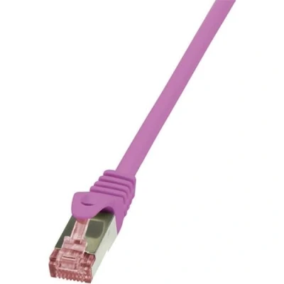 Afbeelding van LogiLink CQ2069S PrimeLine CAT6 S/FTP patchkabel PIMF LSZH 3m roze