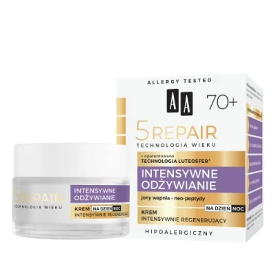 Afbeelding van Oceanic, Gezichtscrème, Age Technology 5Repair 70+ regenererende dag en nacht gezichtscrème 50ml (50 ml, 24h crème)