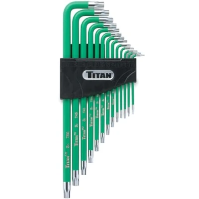 Afbeelding van Titan Tools 12715 Tamper Resistant Star Key Set meerkleurig (13)