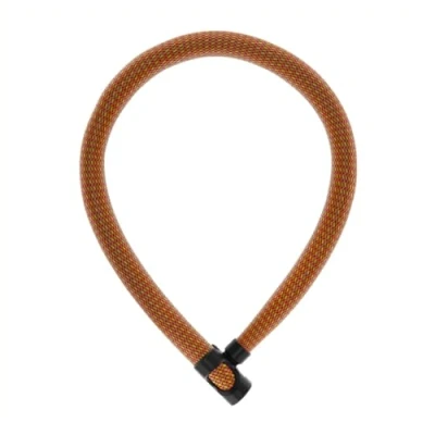 Afbeelding van ABUS kettingslot IVERA Chain 7210 Fietsslot met zeer flexibele IvyTex kunstvezelcoating veiligheidsniveau 8 110 cm Oranje