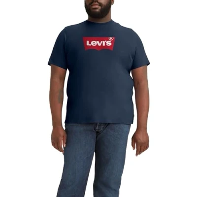 Afbeelding van Levi&#039;s Plus Graphic Tshirt print, Heren, Maat: 4XL, Dress blues