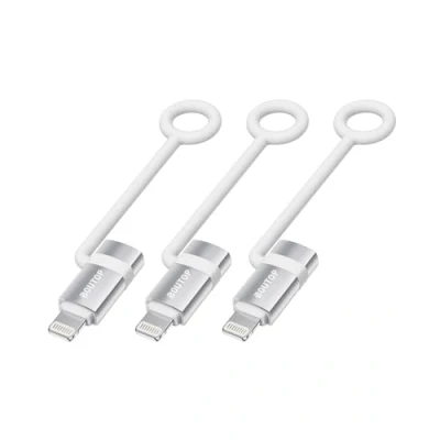 Afbeelding van BOUTOP C32 USB C naar Lightning Adapter [Apple MFi gecertificeerd] voor 36W snel opladen Compatibel met iPhone, iPad [3 Pakket, Zilver]
