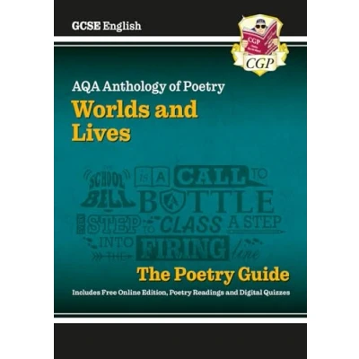 Afbeelding van New GCSE English AQA Poetry Guide Worlds &amp; Lives Anthology inc. Online Edition, Audio Quizzes