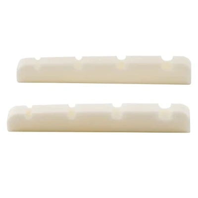 Afbeelding van Musiclily 38mm Pre Slotted Bass Bone Nuts Been Topkam Platte Bodem voor 4 snarige Elektrische Basgitaar 38x3,5x5mm((2 Stuks)