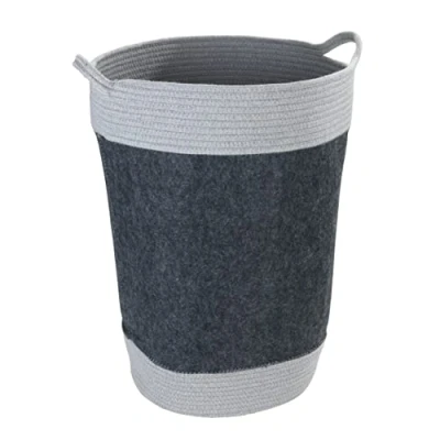 Afbeelding van WENKO vilten wasmand Bea donkergrijs