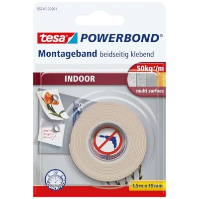 Afbeelding van Dubbelzijdige plakband Tesa foam 19mmx1,5m