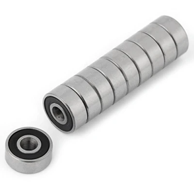 Afbeelding van Akozon 10 stuks 623 2RS dubbele rubberen kogellagers verzegelde miniatuur stalen groef diepe 3 * 4 mm