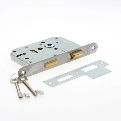 Afbeelding van NEMEF 1200 Serie Binnendeurslot Klavierslot SL56 DM50 1266/17 RVS LS/RS (incl. Sluitplaat)