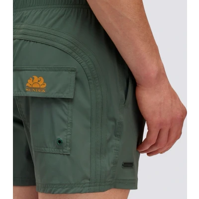 Afbeelding van Sundek Golden Wave Elastic Waist Short Swimsuit Thyme xl