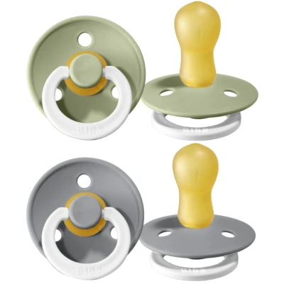 Afbeelding van 2x Bibs Fopspeen Glow Maat 3 18+ mnd Sage Cloud 2 stuks