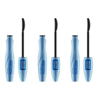 Afbeelding van Catrice Glam &amp; Doll Mascara Waterproof Valse Wimpers Intens Zwart 010, Wimper Effect, Volumegevend en Langhoudend, Waterdicht, Mat, Verlengend, Zonder Parfum, Veganistisch, 3x10ml