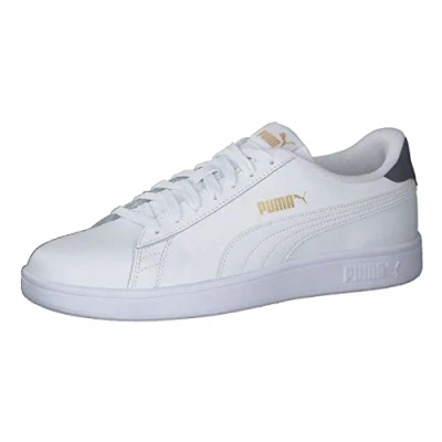 Afbeelding van Puma sneakers Smash V2 L uniseks volwassene Lage , Wit (White/White/Peacoat/Team Gold) 41 EU