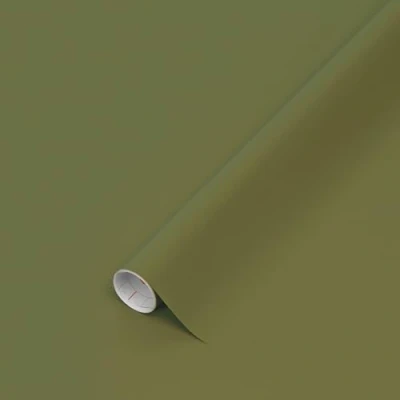 Afbeelding van d c fix plakfolie olijfgroen meubelfolie zelfklevende wrap folie keuken plakplastic vinyl contact paper 45 cm x 2 m