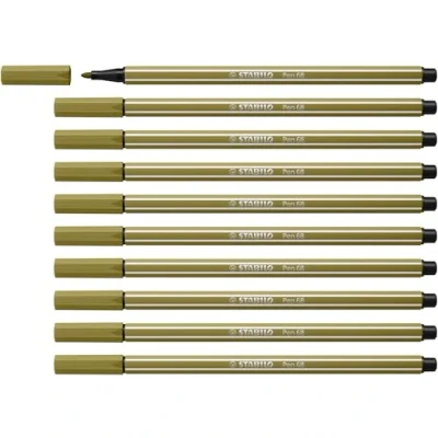 Afbeelding van Viltstift STABILO Pen 68/37 modder groen