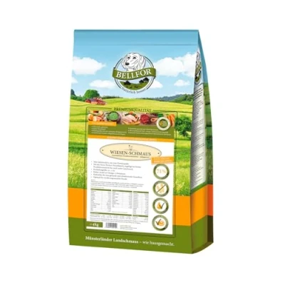 Afbeelding van Bellfor Meadow Feast Hoogwaardig Koudgeperst Droog Hondenvoer met Kip Graanvrije Eiwitbron Zeer Laag Allergie Potentieel 4 kg