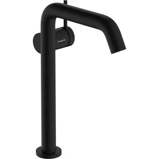 Afbeelding van Hansgrohe tecturis s 1 gats wastafelkraan bm 240 fine coolstart met push open waste vaste uitloop voorsprong 16 7cm mat zwart 73373670