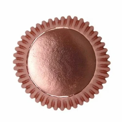 Afbeelding van Cupcake Cups PME Metallic Rose Goud 30 stuks