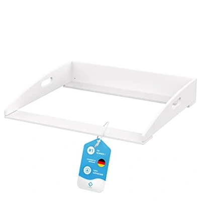 Afbeelding van FLIPLINE Verzorgingstafelbevestiging [85x75x13cm] Voor IKEA Witte Hemnes Ladekast Verschoontafel Baby 100% Veilig Met 2 Niveaus Beveiliging aan Muur en Dressoir Eenvoudige installatie