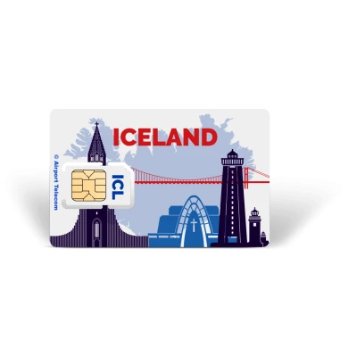 Afbeelding van Simkaart IJsland 12GB Data + Onbeperkt Bellen Binnen Europa Prepaid Met Snel 4G/5G Internet En Op Reis In Airport Telecom