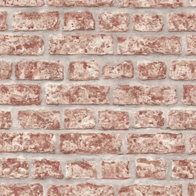 Afbeelding van Topchic Behang bakstenen rood en grijs