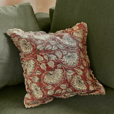 Afbeelding van LOBERON Kussenhoes Lemisto roestrood/beige
