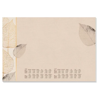 Afbeelding van Designonderlegger Sigel Natural Leaves 26/27 59,5x41cm 30 vel 80 grams