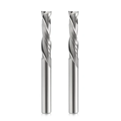 Afbeelding van EU_HOZLY 5 x 22 mm UP&amp;DOWN snijden twee fluiten spiraal hardmetalen werk gereedschapssnijder schacht voor CNC router compressie houten bits verpakking met 2