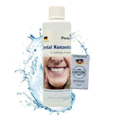 Afbeelding van Dental Concentraat Ultrasone reiniger, verwijdering van aanslag en verkleuringen, voor gebitten, prothesen, kunstgebitten beugels (250 ml)
