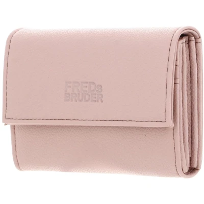 Afbeelding van FREDsBRUDER Leren Portemonnee Bestie Wallet With Lock Shy Rose Roze