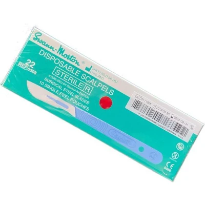 Afbeelding van Swann Morton Scalpelmesjes Met Handvat Nr. 22