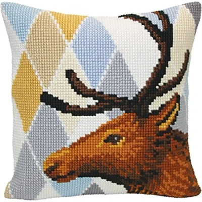 Afbeelding van Kussen borduurpakket Deer Collection d&#039;Art