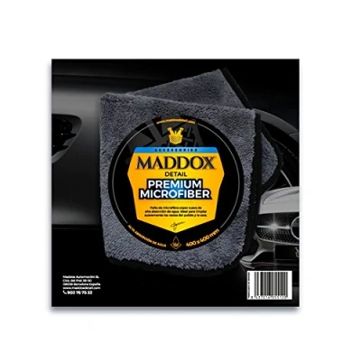 Afbeelding van Maddox Detail Premium Micrifiber 40 x cm, glanzend en droog, super zacht met hoge wateropname, grijs, 1 stuk