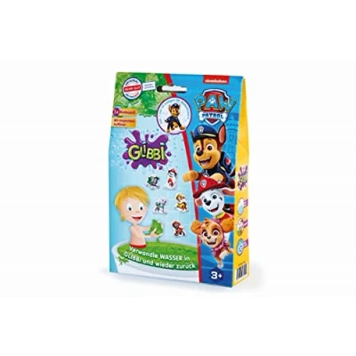 Afbeelding van Simba Glibbi Paw Patrol, 105953531, badspeelgoed, waterspeelgoed, poeder verandert water in een groene, gelachtige massa en weer terug, inclusief badsticker, 300 g, vanaf 3 jaar