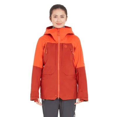 Afbeelding van Rab Khroma Converge Jacketmns Red Grapefr Dames Ski jas Grapefruit/Tuscan M