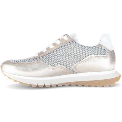 Afbeelding van Gabor Comfort Sneakers laag, Dames, Maat: 37, Offwhi/puder/weiss Textiel