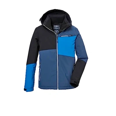 Afbeelding van killtec Jongens Functionele jas met capuchon en sneeuwvanger/outdoorjas is waterdicht KOW 161 BYS JCKT, deep royal, 152, 40917 000