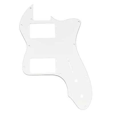 Afbeelding van Musiclily Pro 12 Schroefgaten Breed Bereik HH Slagplaat voor USA/Mexico Fender 72 Tele Thinline stijl Elektrische Gitaar, 3 laags Wit