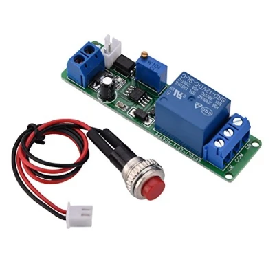 Afbeelding van DC 12V timer module instelbare vertraging relais UIT 1 10 sec