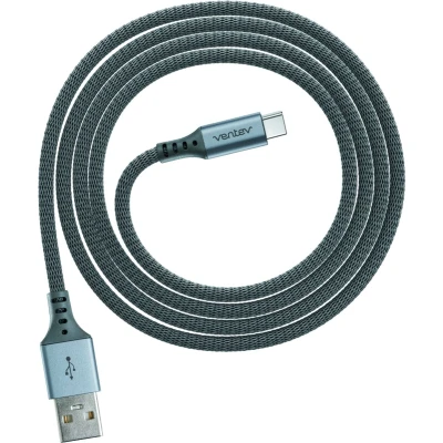 Afbeelding van Ventev Charge &amp; Sync Kabel USB A naar C 1.2 m Gevlochten Zwart