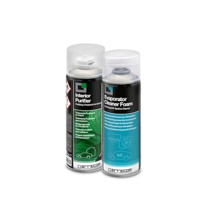 Afbeelding van Errecom Total Care, Car Air Conditioner Cleaning Kit, for Complete A/C System and Cabin Purifying, Mint Fragrance, 2 x 200 ml Aerosol Cans