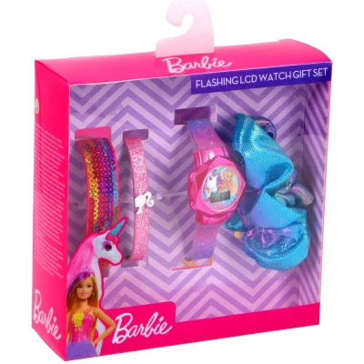 Afbeelding van Accutime LCD Barbie Horloge Met Accessoires