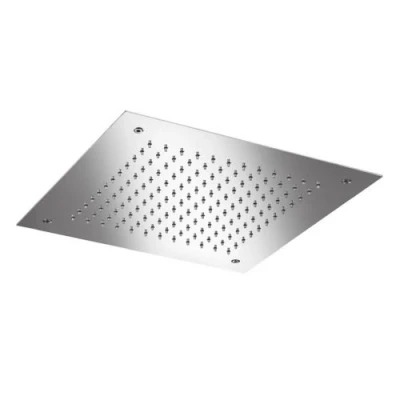 Afbeelding van HotBath Mate inbouwhoofddouche vierkant 38x38cm nikkel Geborsteld
