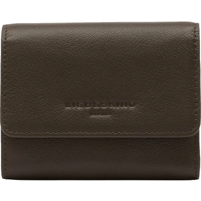 Afbeelding van LIEBESKIND BERLIN Leren Portemonnee Basics Nova Wallet Nori Green Bruine