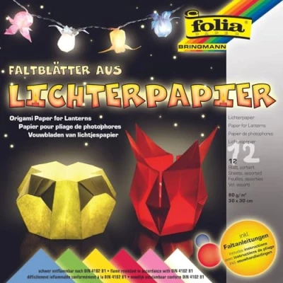 Afbeelding van Creativ Company Lantaarnpapier Standaardkleuren 30x30cm , 12 Vellen