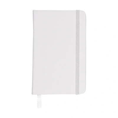 Afbeelding van eBuyGB A5 Gekleurd Hardback Gevoerd Papier Notebook, Wit