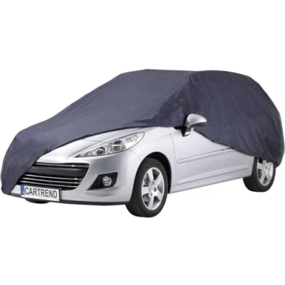 Afbeelding van cartrend Volledige garage &quot;New Generation&quot;, autoafdekzeil, weerbestendig, wasbare afdekking, polyester blauw, met opbergtas, voor combi, 493 x 209 152 cm